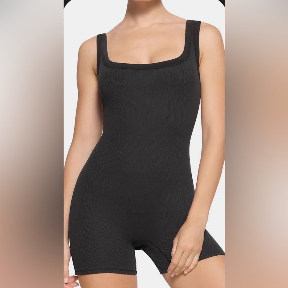 SKIMS Cotton Rib Onesie Bodysuit
